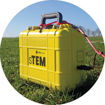 TEMcompany's sTEM geophysical scanner in the field.